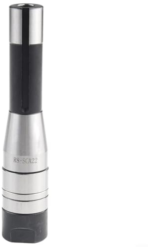 22mm Milling For Arbor with R8 Shank Compatible with Gear Cutter and Face Mill Cutter Holder Featuring 7/16'' 20 Thread for Precision Cutting