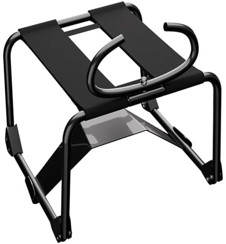 Silla Sexual Plegable para Parejas, Silla Erótica con Rebote sin Peso y Asas, Mueble Íntimo de Ahorro de Esfuerzo con Soporte para Dildo, Juguete Adulto BDSM Portátil