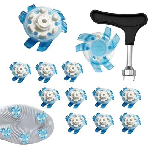 Tacos de golf antideslizantes - 12 piezas de clavos para zapatos, reemplazo de rápido | Accesorios portátiles para zapatos de Golf para campos de al aire libre, entrenamiento y juego
