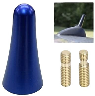 Universal Bee Sting 4cm Car Antenna Short Car Aerial Mini BLUE Mod Radio Metal