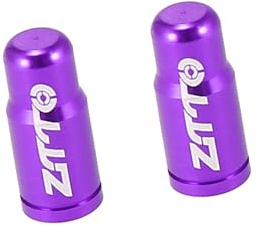 A ABSOPRO Tire Valve Caps French Dust Covers for Bicycle Road Purple Set of 2