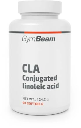 GymBeam CLA Integratore Alimentare Bruciagrassi Potente e Veloce, Acido Linoleico Coniugato, Bruciagrassi CLA, Supporta la Perdita di Peso e il Mantenimento del Colesterolo (90 cps)