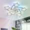RGB Ventilador De Techo Con Luz Con Mando A Distancia APP, Niño Dormitorio Ceiling Fan with Light Reversible Seis Velocidades Regulable Lampara Ventilador Memoria Silencioso Timing Blanco