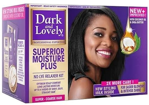 Kit de alisado Dark and Lovely Superior Moisture Plus Super