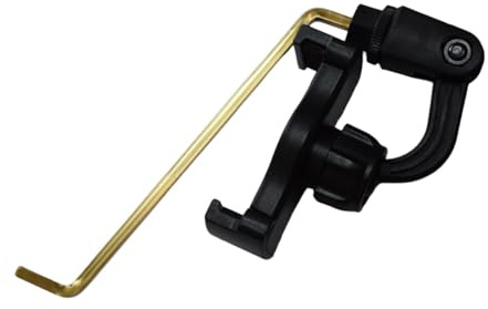 Folpus Porte-partitions Lyre pour Saxophone Support Stable et avec Clip Réglable Adapté Aux Concerts et Pratiques, or