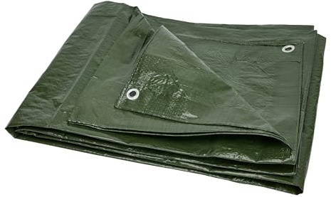 Garronda 2x4 m 80g/m² Abdeckplane Tarp Plane wasserdicht Grün GD-0162