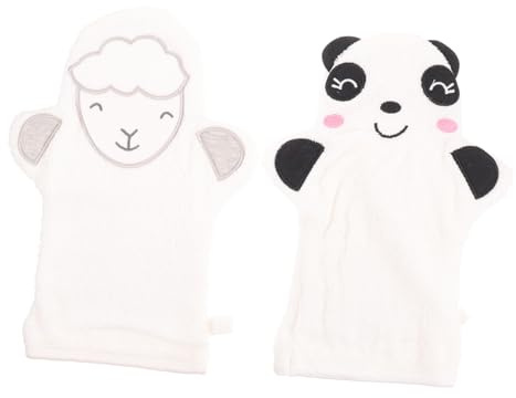 FRCOLOR 2 Pièces Exfoliants pour Bain Garçon Fille Doux Animaux Mignons de Légers et Confortables pour Nettoyage Peau et Gommage Corps
