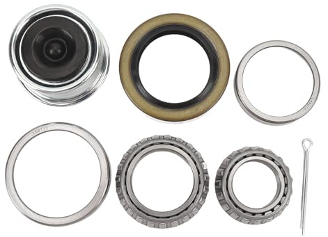 BONKZEBU Kit Cuscinetto Ruota per Rimorchio Set Durevole Sostituzione Perfetta per Accessori per Rimorchi Marini per Assali per Rimorchi da 1-1/16 Pollici a -3/8 Pollici Mandrino 3500 LB 84