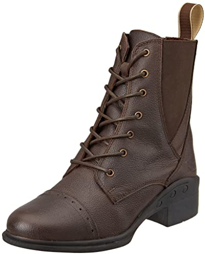 Rhinegold Women's Indiana Lace Up Paddock Boot, UK 7 (EU41), Brown