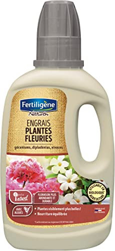 FERTILIGENE FEGRB400 - Engrais Liquide Plantes Fleuries UAB 400 ml - Plantes plus abondantes en 7 jours - Apporte une nourriture équilibrée - A base d'algues marines - Pour 28 L de solution diluée