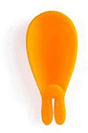 1 PCS Porte-Sachet de thé en Forme d'oreille de Lapin Porte-Sachet de thé en Silicone Mignon pour la Maison de Cuisine (Orange)