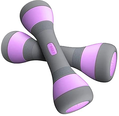 Technofit hantel, hantel, vikter för gymnastik, vikt upp till 2 kg för aerobics justerbar