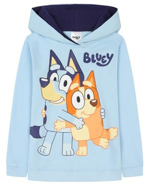 Bluey Hoodie Boys Girls Cotton Kids Hoody (6-7 Years) Blue