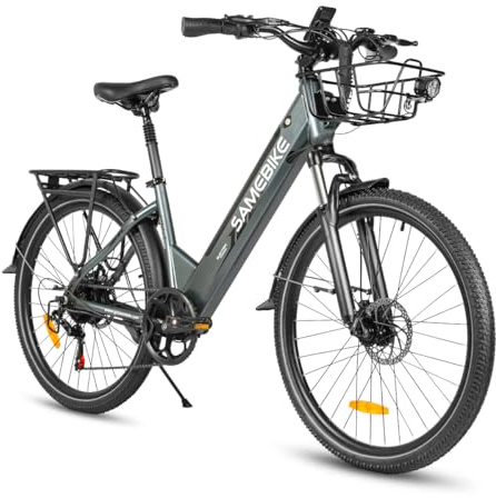 SAMEBIKE Bicicleta Eléctrica Adultos, 26'’ E-Bike con pedaleo asistido Batería 36V 15AH 150KG Carga Máxima, Bici Eléctricas de Montaña para Mujeres Hombres