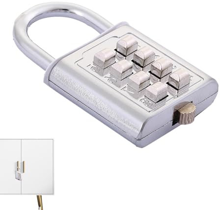 Cadenas à combinaison pour casier - 2,67 * 1,57 * 0,39 pouces Petite serrure à combinaison 8/10 chiffres, cadenas à code numérique pour boîte à outils, casier de sport, petit verrou de casier de clôtu