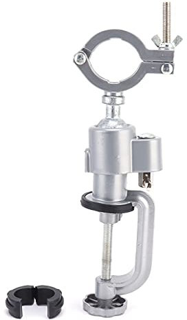 Bench Clamp Vise, 360 Degree Universal Electric Drill Stand Grinder Holder Bracket, Multifunctional Electric Drill Rack Support for Fixed Clamping of Electric Drill, Electric Grinder, Hanging Grinder