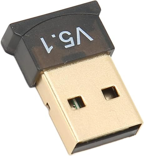 USB Bluetooth Adapter, Mini Bluetooth 5.1 Dongle Receiver, Built-in Antenna, For PC And Laptop, Supports Windows 11, 10, 8, 7, Vista XP 32/64 Bit, Plug And Play