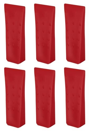 QUARKZMAN Cunei da Abbattimento in Plastica 6pz Cuneo Anteriore ABS 152 mm Cuneo Spaccalegna per Legna Cunei per Alberi Legno Accessori Forestali Foresta, Rosso
