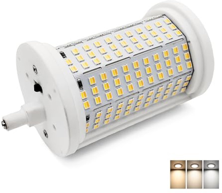 QLEE Bombilla LED R7s 50w 118mm 3cct Ajustable J Tipo J Lineal Doble Extremo Estudio & Luz De Inundación Equivalente 500w Bombillas De Inundación Halógenas Para Seguridad En El Trabajo Paisaje