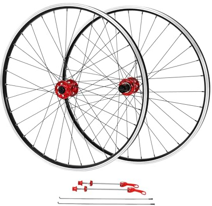 Juego de ruedas de bicicleta de montaña de 27,5 pulgadas y 29 pulgadas, llantas de aluminio, frenos de disco de liberación rápida, cambio de 7 a 12 velocidades