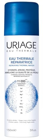 Uriage Uriage Thermalwasser mit Uriage Thermalwasser, 100% Rein & Natürlich - +32% der Hydratation nach 1 St - Spendet Feuchtigkeit, Beruhigt & Schützt - Frisches Spray, für die Ganze Familie - 150ml