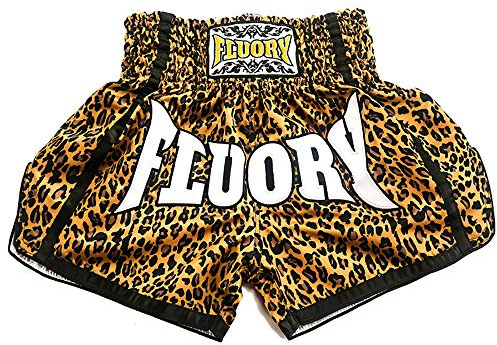 FLUORY, Muay-Thai-Shorts, reißfeste Shorts für Boxen/MMA/Kampfsport, Bekleidung für Männer/Frauen/Kinder Gr. Medium, Mtsf52