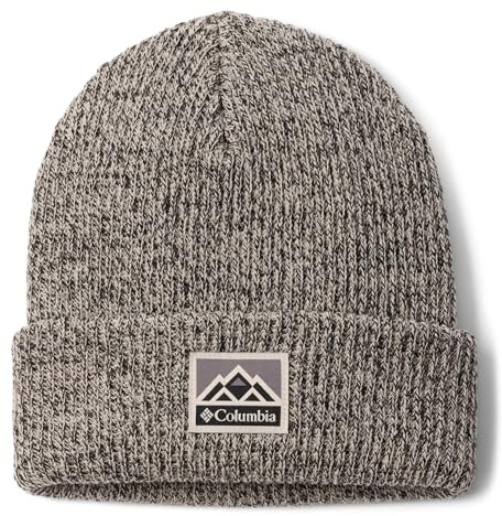 Columbia Unisex Whirlibird Cuffed Beanie, Beanie, Dark Stone/Black Marled/Mountains, One Size