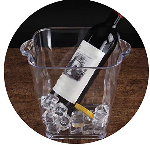 SkVLf 20X19.8X13CM Design con Maniglia, Raffreddatore per Champagne con Fondo Antiscivolo per Feste ed Eventi