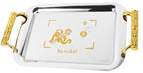 LABRIMP Plateau De Service Avec Poignée Plateau à Dessert Plat De Service Pour Réception