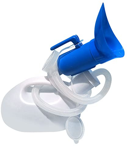 Urinoir Unisexe Portable, 2L Réutilisable Urinoir Bouteille D'urine Etanche avec 160cm Tube pour Voiture Embouteillage Camping Randonnée Outdoor
