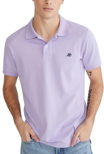 Aero A87 Solid Pique Polo, Lavendar, L