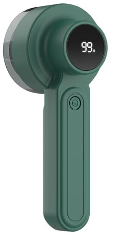 Rasoir Anti-Bouloche, Rasoir à Tissu Anti-Peluche, Tête à 6 Lames Fraise, éliminateur de Bouloche USB Rechargeable, avec écran LCD pour Vêtements, Couvertures, Meubles