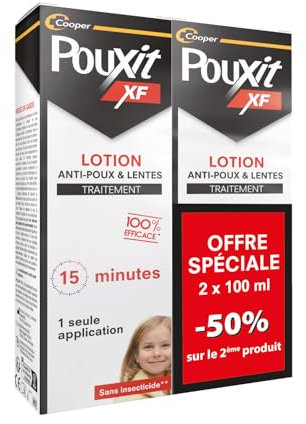 Pouxit - Extra Fort - Lotion Anti-Poux - Lot de 2 - Flacon de 2x100 ml