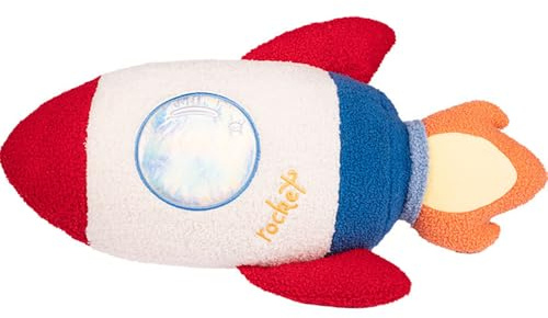 NatureMan Cuscini astronauti in peluche, decorazione per la stanza a tema spaziale, per ragazzi, ragazze, feste di compleanno, (razzo)
