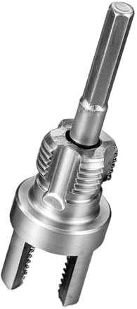 Fenteer Filettatrice per Tubi per Trapano Elettrico Filettatrice Rapida Strumento Portatile per Filettatura Interna Ed Esterna di Tubi per Progetti Fai Da Te, 4 Punti 1.85 Cm X 4.6 Cm