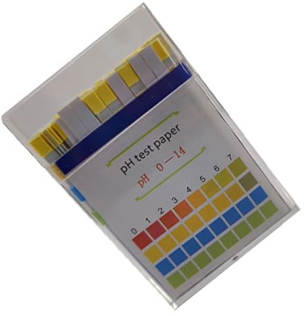 YIXANNX Pack de 100 outils de test d'acide urinaire indicateur pH 0-14 résultat clair avec carte bandelette test réponse papier tournesol