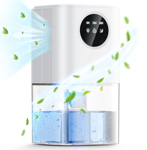 Luftentfeuchter Elektrisch 1800ML Entfeuchter Raumentfeuchter Leise Dehumidifiers for Home, 35dB Elektrischer Luftentfeuchter Klein mit Automatische Abschaltung, Schlafmodus, 24H Timer