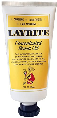 Layrite Konzentriertes Bartöl 59ml | Beruhigend | Konditionierung | Schnell absorbierend