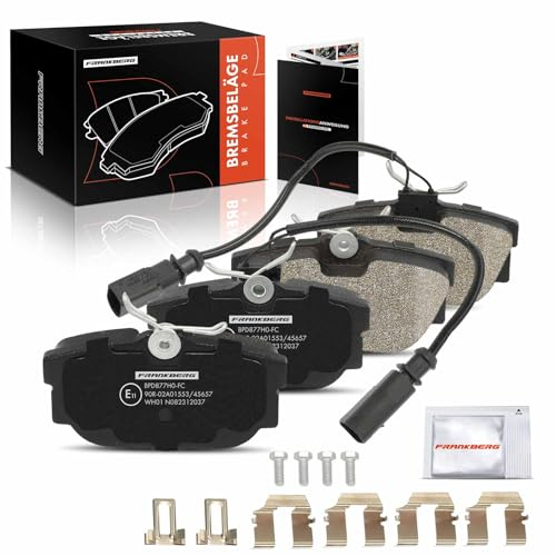 Frankberg Bremsbeläge Bremsbelagsatz Hinten Kompatibel mit Transporter IV Bus 70B 70C 70J 70K 7DB 7DC 7DJ 7DK 1.9L-2.8L 1990-2003 Replace# 7D0698451C