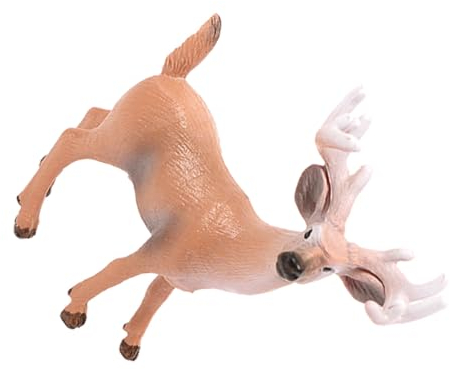 Kisangel 2st Künstliches Hirschmodell Waldfiguren Kuchen Spielzeug Waldparty- Kleiner Hirsch Rentierfiguren Rentier-skulptur Rentierfiguren Geschenkt REH Kleinkind Feld Ornamente