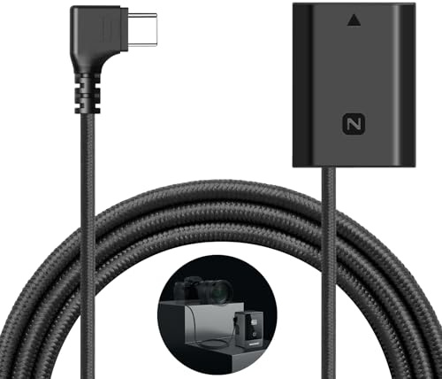 NEEWER USB C till NP-FZ100 Factice-batteri, 8.2V-utgång, NP-FZ100-batteri, kompatibelt med Sony FX3 FX30 ZV-E1 A1 A6600 A6700 A7III A7IV A7CII A7CII A7CR A7RIII A7RIV A7RV A7SIII A9SIII A9II, TB | Ersätter NP-FZ100-batteri, för FX3 FX30 ZV-E1 A1 A6600 A6700 A7III A7IV A7C A7CII A7CR A7RIII A7RIV A7RV A7SIII A9 A9II