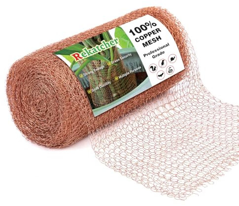 Grillage Anti Limace de 12,7cm x 6 m, Grillage Anti Rongeur Crypté Double Couche, Grillage Rigide pour Anti Limaces,Piege a Souris, Escargots, Remplissage d'espace, Protection Semis et Graines