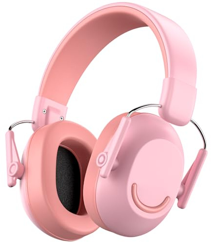 Link Dream Ear Protection Ear Muffs for Kids Noise Reduction SNR 30dB Hearing Protection for Show, Concert, Events, Fireworks (1, Pink)