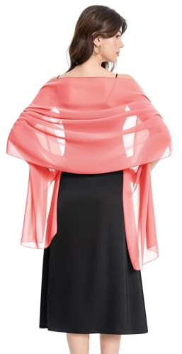 Women's Shawls and Wraps for Evening Dress Chiffon Shawl Soft Elegant Scarf