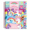 Totum Collez la licorne par numéros : autocollants licorne colorée pour enfants, motricité fine et jeu éducatif, modèles de coloriage, cahier d'autocollants pour enfants, multicolore