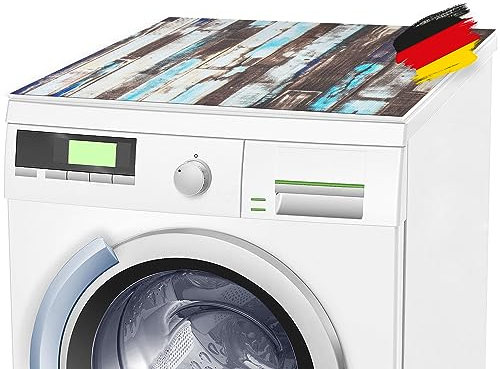 BAUHELD® Universal Waschmaschinen-Auflage [60x60cm] - Waschmaschinen-Abdeckung mit Vinyl-Beschichtung [Made in Germany] - Für Waschmaschine, Trockner, Küche, Wohnmobil, Badezimmer - Walkway