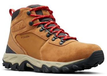 Columbia Newton Ridge Plus 2 Suede Wp, Scarponi da trekking alta Uomo, Elk Mountain Red, 48 EU