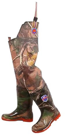 Wathose wasserdichte Watstiefel Für Herren, Outdoor-Watstiefel Für Angeln Und Jagen, Leichte Flexible Regenstiefel(42 EU)