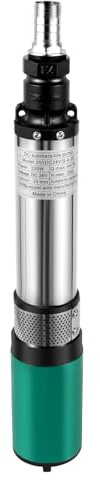 Bomba de pozo profunda de 320 W/24 V CC bombas sumergibles de acero inoxidable 25 m 4500 r/min diámetro de salida de 1 pulgadas para el hogar, industrial, agricultura y jardín