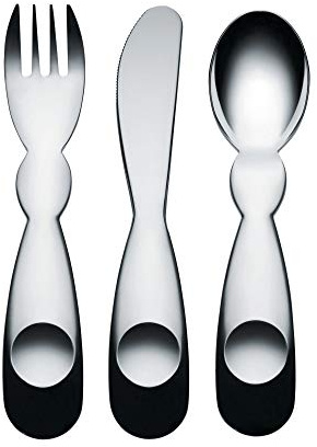 Alessi AM41S3 Alessini Service à Couverts pour Enfant - Acier Inoxydable 18/10 Brillant